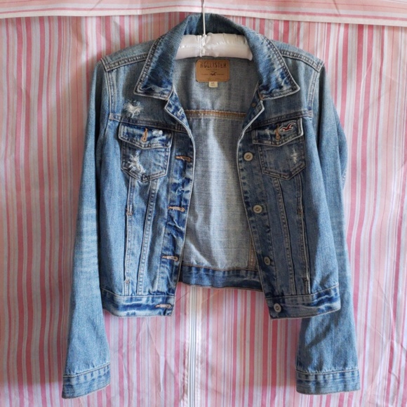 Hollister Jackets & Blazers - Hollister Distressed Jean Jacket